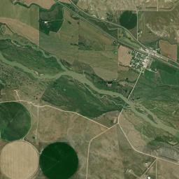 Aerial view of North Platte River