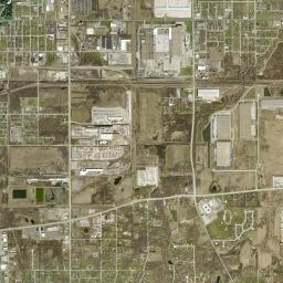 Ford Heights High Resolution Satellite Map