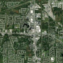 Schererville High Resolution Satellite Map