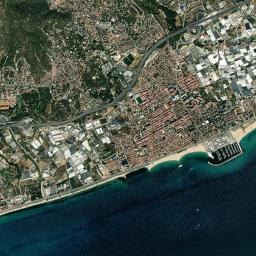 Premià de Mar High Resolution Satellite Map