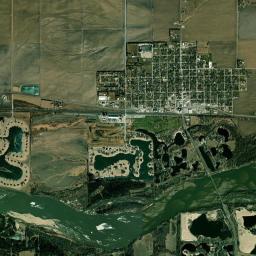 North Bend High Resolution Satellite Map