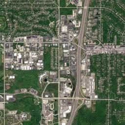 Orange High Resolution Satellite Map