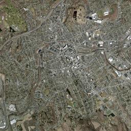 Danbury High Resolution Satellite Map