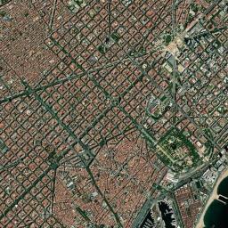 barcelona mapa satelitarna Zdjęcia satelitarne Barcelona, mapa satelitarna Barcelona