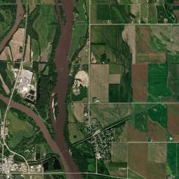 Columbus Junction High Resolution Satellite Map