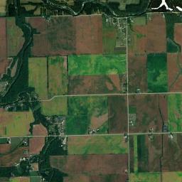 Aerial view of Mazon River