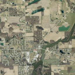 Leo-Cedarville High Resolution Satellite Map