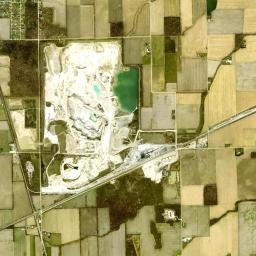Aerial view of Maple Grove Quarry