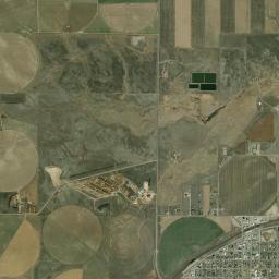 Pine Bluffs High Resolution Satellite Map