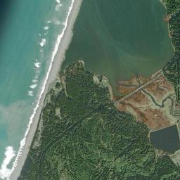 Aerial view of Agate Beach