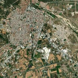 Xánthi High Resolution Satellite Map