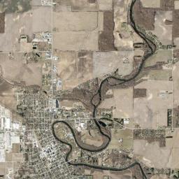 Winamac High Resolution Satellite Map