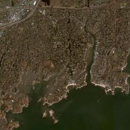 Darien High Resolution Satellite Map