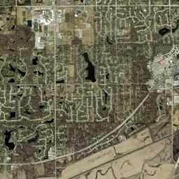 Roanoke, IN locator map