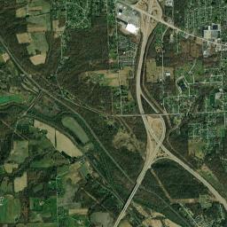 Oakwood High Resolution Satellite Map