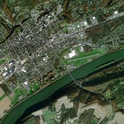 Bloomsburg High Resolution Satellite Map