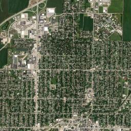 Galesburg High Resolution Satellite Map