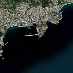 Kavála High Resolution Satellite Map