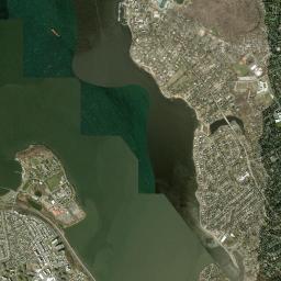 East Atlantic Beach High Resolution Satellite Map
