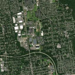 North Great River High Resolution Satellite Map