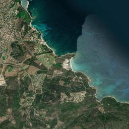 San Teodoro High Resolution Satellite Map
