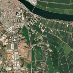 Amposta High Resolution Satellite Map