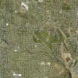 Little Cottonwood Creek Valley High Resolution Satellite Map