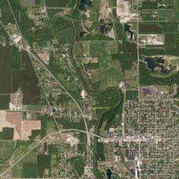 Gas City High Resolution Satellite Map