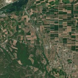 Vergína High Resolution Satellite Map