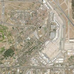 Barajas de Madrid High Resolution Satellite Map