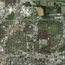 Champaign County High Resolution Satellite Map