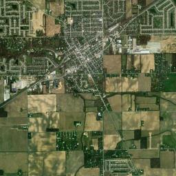 Fortville High Resolution Satellite Map