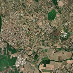 Solanas High Resolution Satellite Map