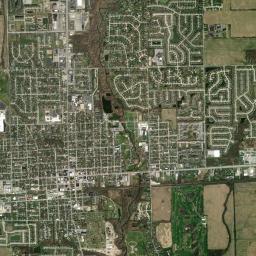 Greenfield High Resolution Satellite Map