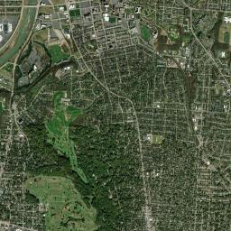 Oakwood High Resolution Satellite Map
