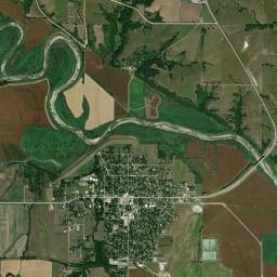 Aerial view of Big Blue River