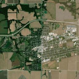 Monroe City High Resolution Satellite Map