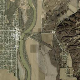 Clinton High Resolution Satellite Map