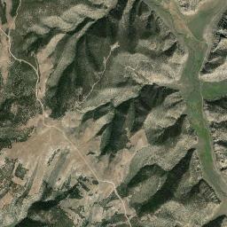 Aerial view of Rat Hole Canyon