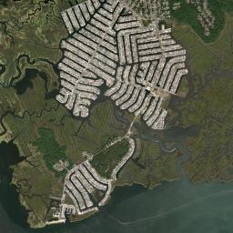 Mystic Island High Resolution Satellite Map