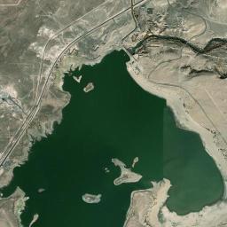 Aerial view of Lahontan Reservoir