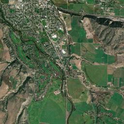 Carbondale High Resolution Satellite Map