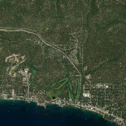 Kings Beach High Resolution Satellite Map