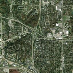 Northwest Briarcliff Parkway & Missouri 9 Kansas City MO Satellite Map