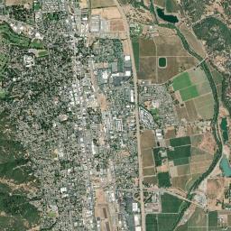 Ukiah High Resolution Satellite Map