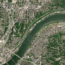 Bellevue High Resolution Satellite Map