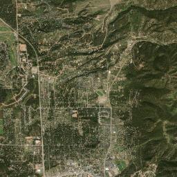 Woodland Park High Resolution Satellite Map