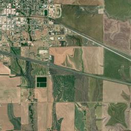 WaKeeney High Resolution Satellite Map