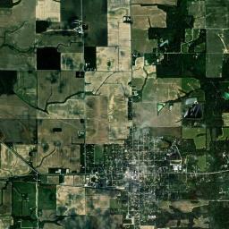 Oblong High Resolution Satellite Map