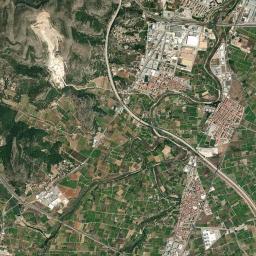 Beniflá High Resolution Satellite Map